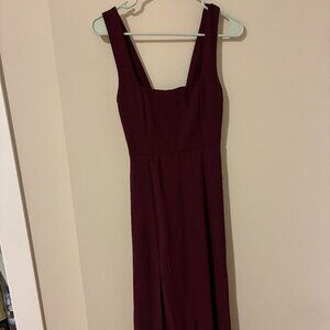 Show Me Your Mumu Claire Midi Dress Size XS Merlot Chiffon